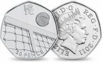 Circulation 50p Coin: 2011 London 2012 Olympic Tennis