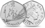 Circulation 50p Coin: 2011 London 2012 Olympic Triathlon