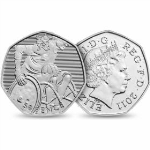 Circulation 50p Coin: 2011 London 2012 Olympic Wheelchair Rugby
