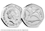 Dimorphodon 2021 50p Brilliant Uncirculated Coin [Koin Club card]