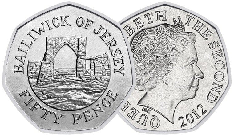 2012 Bailiwick of Jersey 50p [Circulated]