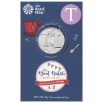 2018 T for Teapot 10p Uncirculated Coin in Card