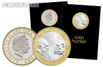 2009 Charles Darwin £2 Coin [Circulated - Coin Hunter card]