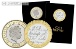 2009 Robert Burns £2 Coin [Circulated - Coin Hunter card]