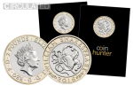 2016 Shakespeare Comedies £2 Coin [Circulated - Coin Hunter card]