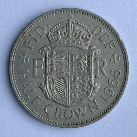 1966 Half Crown Queen Elizabeth II