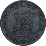 1924 George V Silver Sixpence