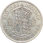 1942 Half Crown King George VI