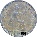 Pre-Decimal Elizabeth II Penny 1961 - 1967