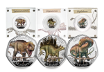 UK 2024 Dinosaurs: Iconic Specimens Silver Colour 50p Set