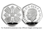 UK 2022 Her Majesty Queen Elizabeth II Silver Piedfort 50p Coin