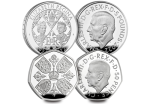 UK 2022 Her Majesty Queen Elizabeth II Silver Proof 50p and £5 Pair