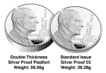 UK 2021 Prince Philip £5 Silver Piedfort Coin